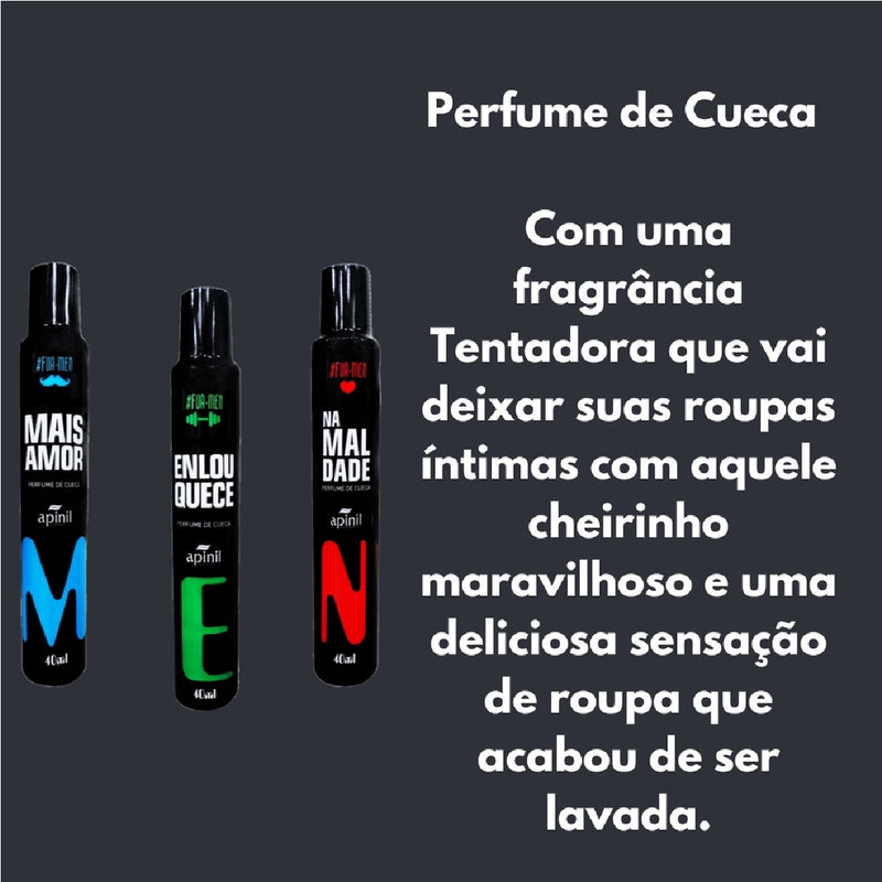 Kit 3 Perfumes Higiênicos para Cueca - MEN