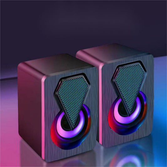 Caixa de som Gamer Com Luz RGB Estéreo 2.0 - XDG-1005
